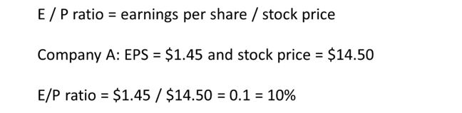 E/P ratio