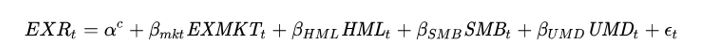 momentum factor for asset pricing of stocks