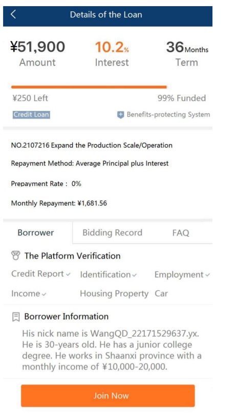 loan details